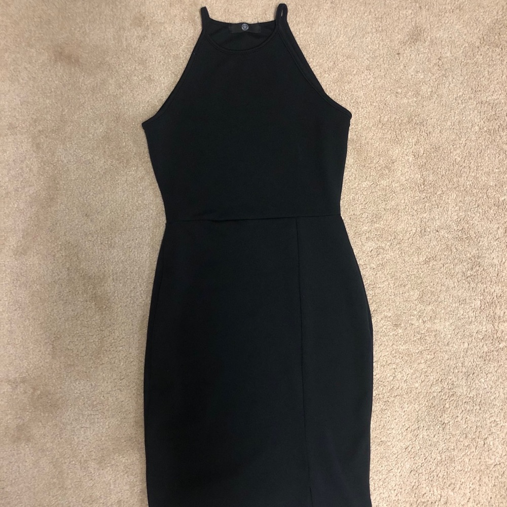 Tight black dress